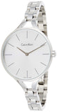 Calvin Klein Graphic White Dial Silver Steel Strap Watch for Women - K7E23146 Buy Now By Calvin Klein