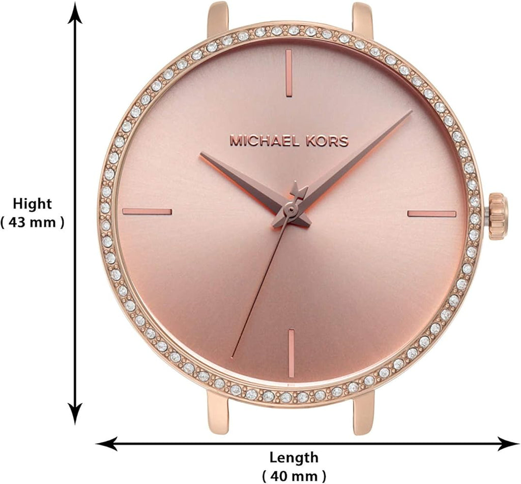 Michael Kors Charley Three-Hand Analog Rose Gold Dial Rose Gold Steel Strap Watch for Women - MK4400 Buy Now By Michael Kors