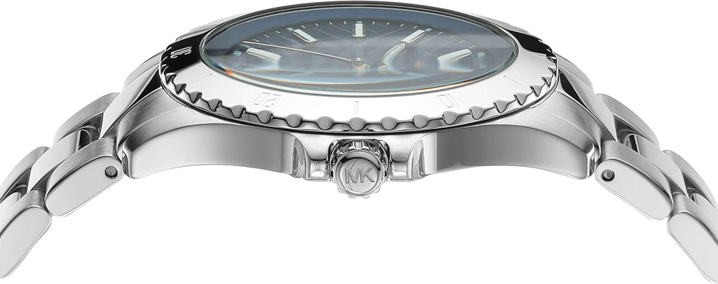 Michael Kors Everest Three-Hand Blue Dial Silver Steel Strap Watch For Men - MK9079 Buy Now By Michael Kors