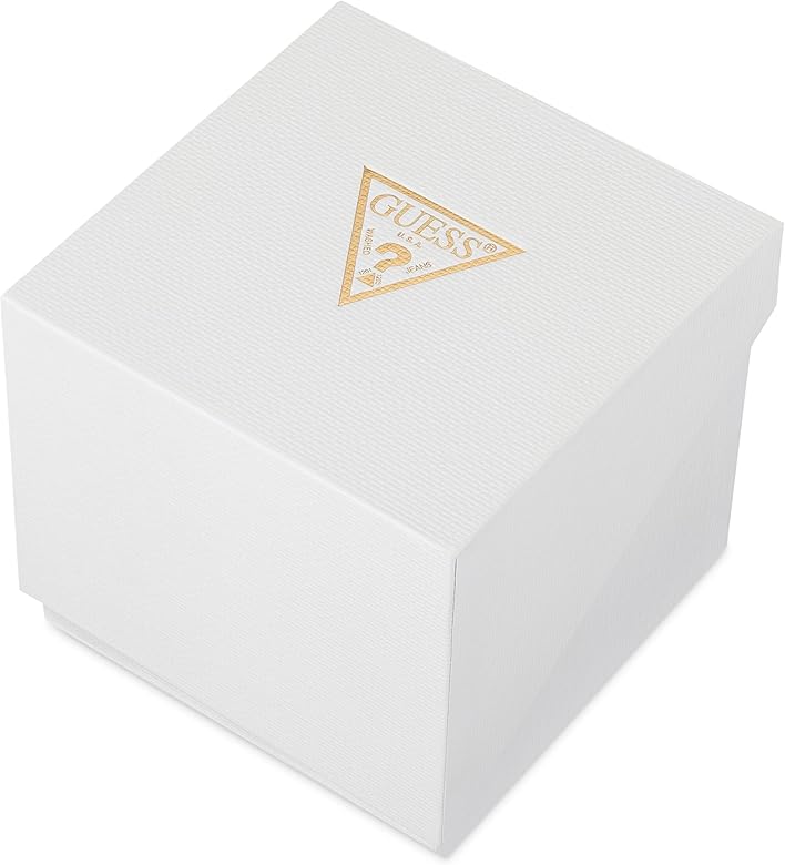 Guess Trend Dragon Gold Dial Red Leather Strap Watch For Women - GW0646L1