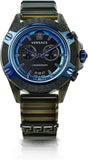 Versace icon Active Chronograph Black Dial Black Silicone Strap Watch For Men - VEZ700622 Buy Now By Versace