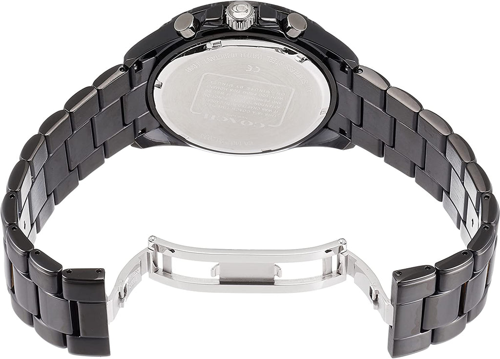 Coach Kent Chronograph Black Dial Black Steel Strap Watch for Men - 14602554 Buy Now By Coach