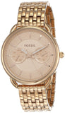 Fossil Tailor Rose Gold Dial Rose Gold Stainless Steel Strap Watch for Women - ES3713 Buy Now By Fossil