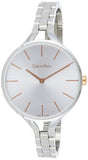 Calvin Klein Graphic Silver Dial Silver Steel Strap Watch for Women - K7E23B46 Buy Now By Calvin Klein