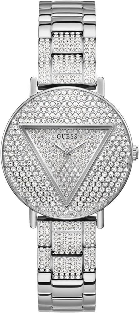 Guess Trend Diamonds Silver Dial Silver Steel Strap Watch for Women - GW0512L1 Buy Now By Guess