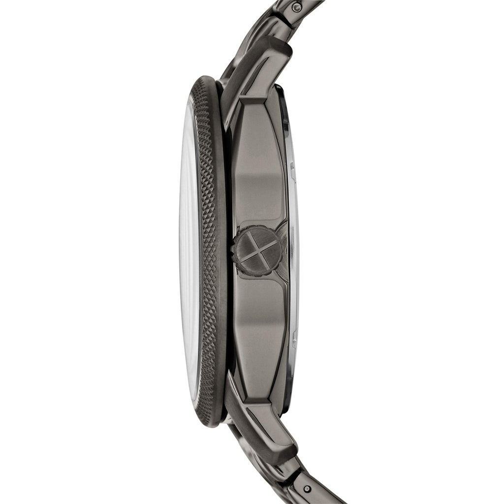 Fossil Machine Chronograph Black Dial Grey Steel Strap Watch for Men - FS4774 Buy Now By Fossil