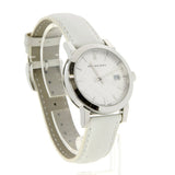 Burberry The City White Dial White Leather Strap Watch for Women - BU9128 Buy Now By Burberry