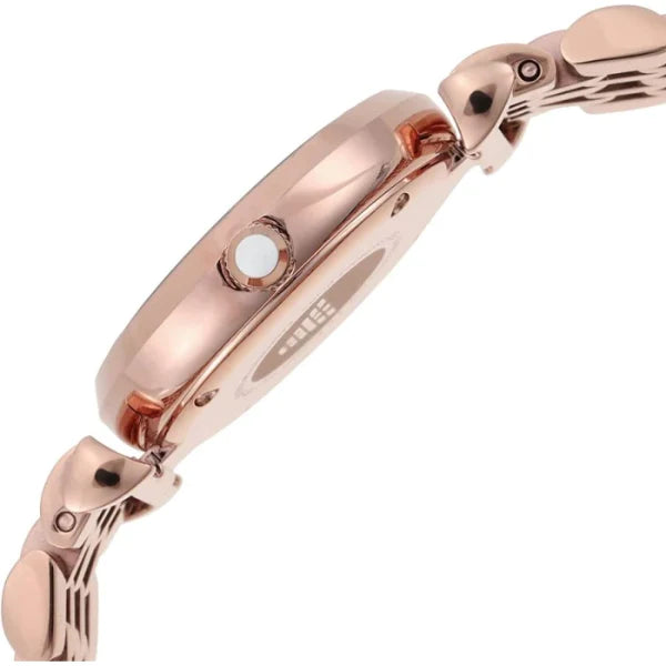 Emporio Armani Gianni T-Bar Mother of Pearl Dial Rose Gold Steel Strap Watch For Women - AR11316 Buy Now By Emporio Armani