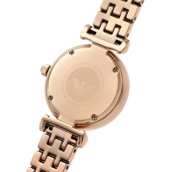 Emporio Armani Gianni T Bar Quartz Rose Gold Dial Rose Gold Steel Strap Watch For Women - AR11342 Buy Now By Emporio Armani