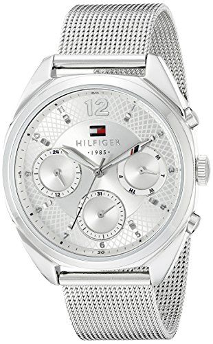 Tommy Hilfiger Mia Silver Dial Silver Mesh Bracelet Watch for Men - 1781628 Buy Now By Tommy Hilfiger