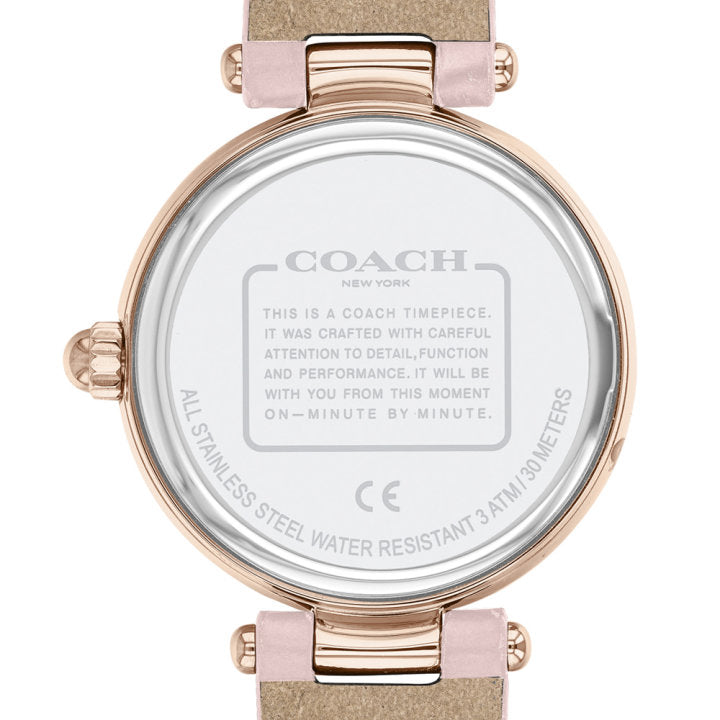 Coach Hayley Mother of Pearl Pink Dial Pink Leather Strap Watch for Women - 14503537 Buy Now By Coach