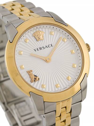 Versace Audrey Quartz White Dial Two Tone Steel Strap Watch for Women - VELR00519 Buy Now By Versace