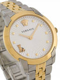 Versace Audrey Quartz White Dial Two Tone Steel Strap Watch for Women - VELR00519 Buy Now By Versace