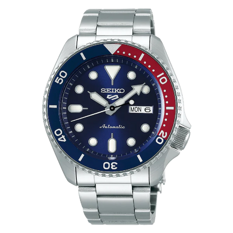Seiko 5 Sports Automatic Blue Dial Silver Steel Strap Watch For Men - SRPD53K1 Buy Now By Seiko