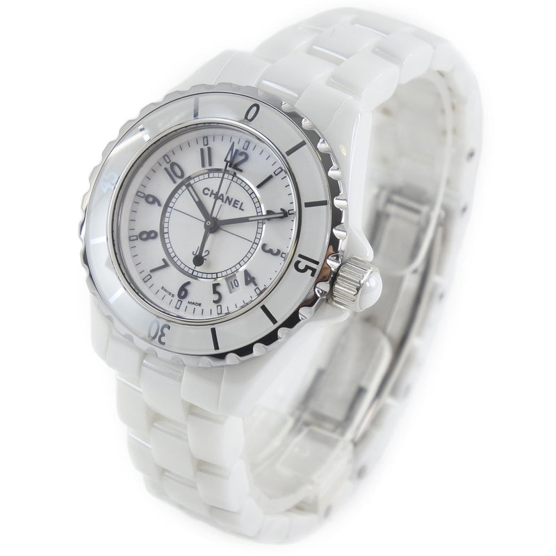 Chanel J12 Ceramic White Dial White Steel Strap Watch for Women - J12 H0968 Buy Now By Chanel