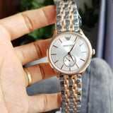 Emporio Armani Classic Silver Dial Two Tone Steel Strap Watch For Men - AR1839 Buy Now By Emporio Armani