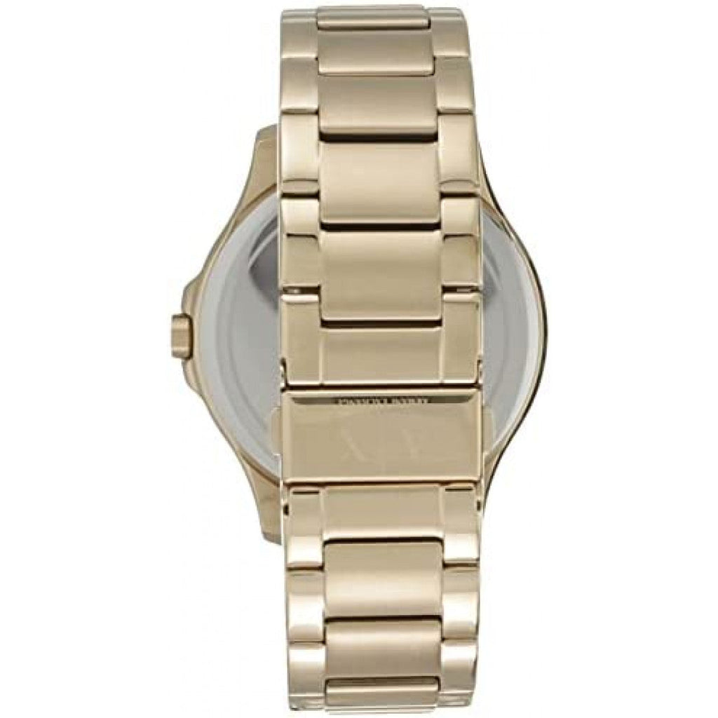 Armani Exchange Hampton Chronograph Black Dial Gold Steel Strap Watch For Men - AX2122 Buy Now By Armani Exchange