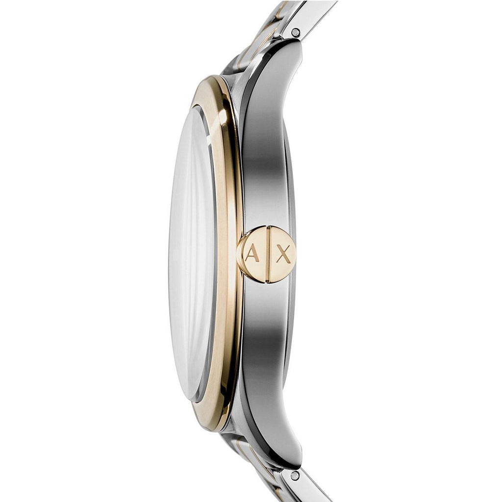 Armani Exchange Nico Quartz Blue Dial Two Tone Steel Strap Watch For Men - AX2332 Buy Now By Armani Exchange