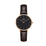 Daniel Wellington Classic Petite York Black Dial Brown Leather Strap Watch For Women - DW00100226 Buy Now By Daniel Wellington