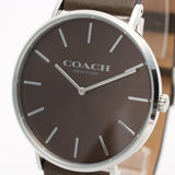 Coach Charles Grey Dial Brown Leather Strap Watch for Men - 14602153 Buy Now By Coach