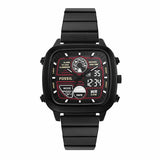 Fossil Retro Analog-Digital Black Dial Black Steel Strap Watch for Men - FS5891 Buy Now By Fossil