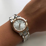 Burberry The City Silver Dial Two Tone Steel Strap Watch for Women - BU9214 Buy Now By Burberry