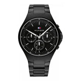 Tommy Hilfiger Justin Chronograph Black Dial Black Steel Strap Watch For Men - 1792055 Buy Now By Tommy Hilfiger