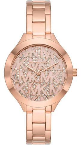 Michael Kors Slim Runway Rose Gold Dial Rose Gold Steel Strap Watch for Women - MK4658 Buy Now By Michael Kors