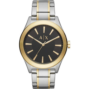 Armani Exchange Nico Analog Black Dial Two Tone Steel Strap Watch For Men - AX2336 Buy Now By Armani Exchange