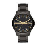 Armani Exchange Hampton Chronograph Black Dial Black Steel Strap Watch For Men - AX2413 Buy Now By Armani Exchange