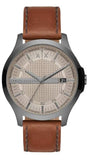 Armani Exchange Hampton Chronograph Grey Dial Brown Leather Strap Watch For Men - AX2414 Buy Now By Armani Exchange