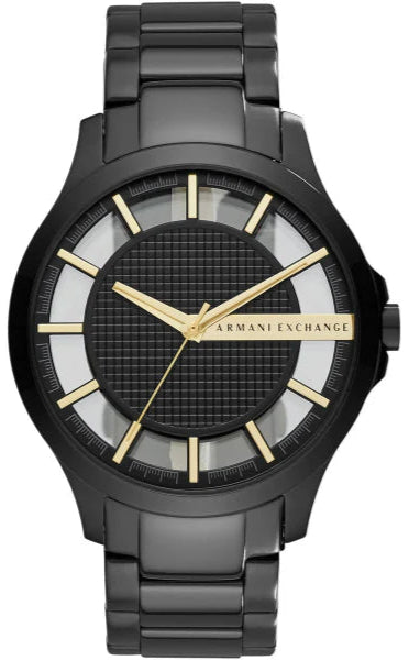 Armani Exchange Hampton Chronograph Black Dial Black Steel Strap Watch For Men - AX2192 Buy Now By Armani Exchange