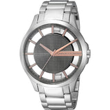 Armani Exchange Hampton Chronograph Skeleton Black Dial Silver Steel Strap Watch For Men - AX2199 Buy Now By Armani Exchange