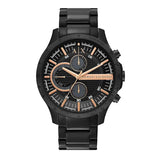 Armani Exchange Chronograph Black Dial Black Steel Strap Watch For Men - AX2429 Buy Now By Armani Exchange