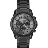 Armani Exchange Chronograph Black Dial Black Steel Strap Watch For Men - AX7140 Buy Now By Armani Exchange