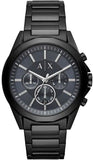 Armani Exchange Drexler Chronograph Black Dial Black Steel Strap Watch For Men - AX2639 Buy Now By Armani Exchange