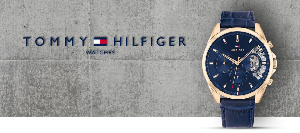 Tommy Hilfiger Baker Chronograph Quartz Blue Dial Blue Leather Strap Watch For Men - 1710451 Buy Now By Tommy Hilfiger