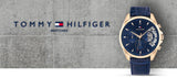 Tommy Hilfiger Baker Chronograph Quartz Blue Dial Blue Leather Strap Watch For Men - 1710451 Buy Now By Tommy Hilfiger