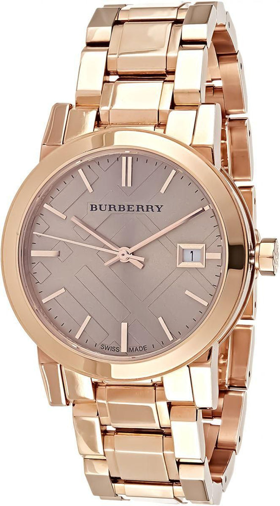 Burberry The City Rose Gold Dial Rose Gold Steel Strap Watch for Women - BU9135 Buy Now By Burberry
