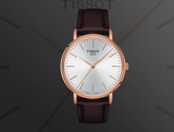 Tissot Everytime Gent Silver Dial Brown Leather Strap Watch for Men - T143.410.36.011.00 Buy Now By Tissot