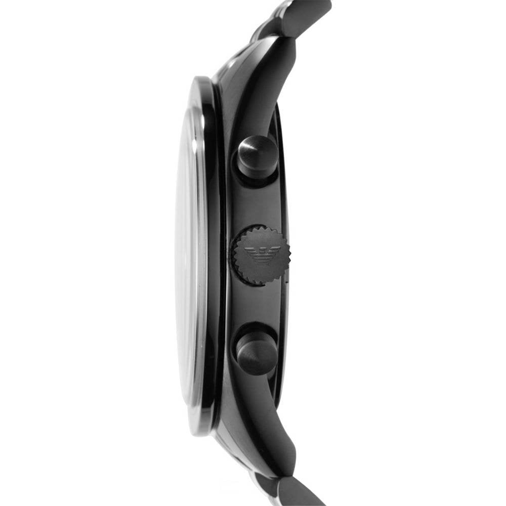 Emporio Armani Tazio Chronograph Black Dial Black Steel Strap Watch For Men - AR5989 Buy Now By Emporio Armani
