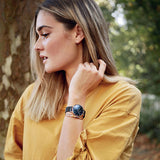 Daniel Wellington Petite Ashfield Black Dial Black Mesh Strap Watch for Women - DW00100307