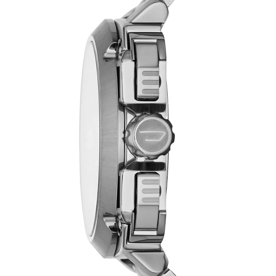 Diesel BAMF Chronograph Gray Dial Gray Steel Strap Watch For Men - DZ7344 Buy Now By Diesel