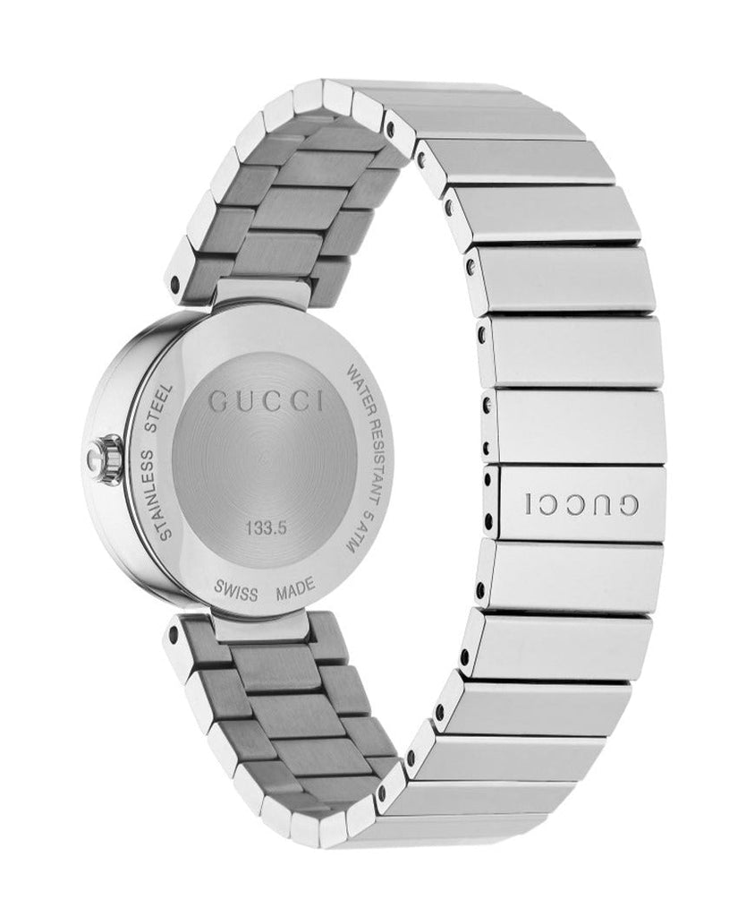 Gucci G Interlocking Silver Dial Silver Steel Strap Watch For Women - YA133503 Buy Now By Gucci