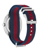 Gucci GG2570 Quartz Blue Dial Blue & Red Nylon Strap Watch For Men - YA142304 Buy Now By Gucci