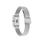 Gucci G Frame Quartz Diamonds Green & Red Mother of Pearl Dial Silver Mesh Bracelet Watch For Women - YA147510 Buy Now By Gucci