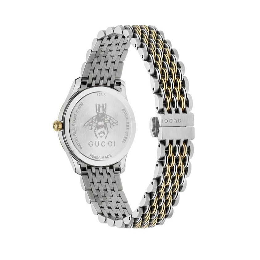 Gucci G Timeless Quartz Blue Dial Two Tone Steel Strap Watch For Women - YA1265029 Buy Now By Gucci