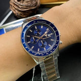 Maserati SFIDA Chronograph Blue Dial Two Tone Steel Strap Watch For Men - R8873640012 Buy Now By Maserati