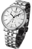 Tissot Carson Premium White Dial Silver Steel Strap Watch For Men - T122.417.11.011.00 Buy Now By Tissot