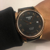 Tissot T Classic Le Locle Automatic Black Dial Black Leather Strap Watch For Men - T41.5.423.53 Buy Now By Tissot